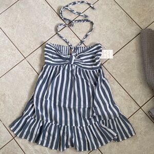 NWT Show Me Your MuMu Sea Stripe Johanna Mini Dress size Large
